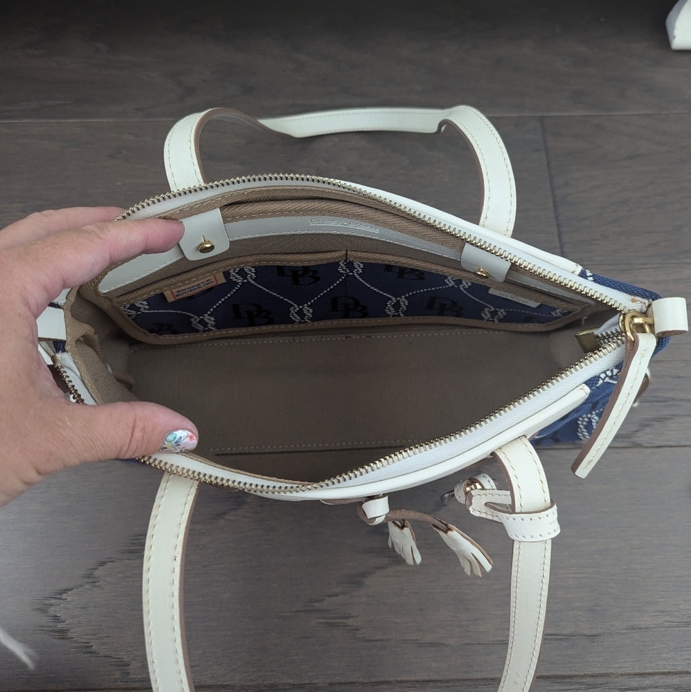 Dooney & Bourke Blue Monogram Shoulder Bag - Picture 6 of 12